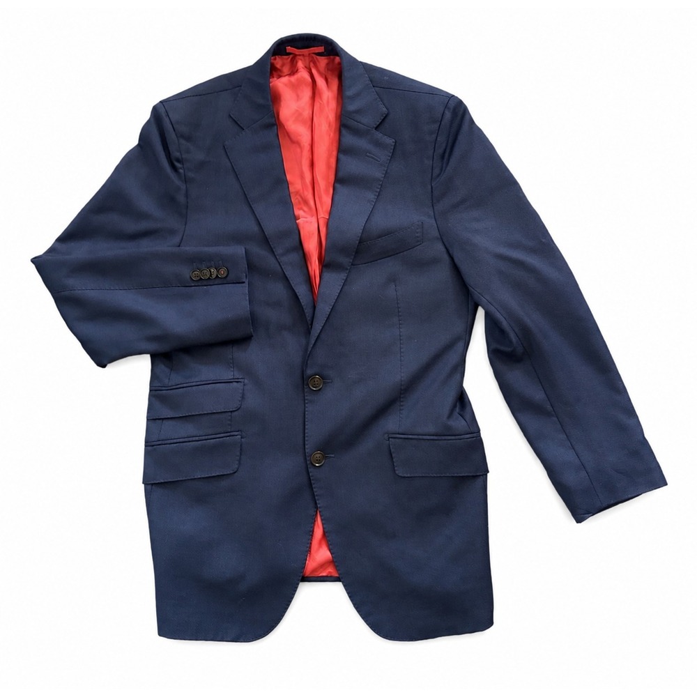 Suitsupply Sienna Sport Coat Men 36R Blue Vitale Barberis Canonico Wool Blazer